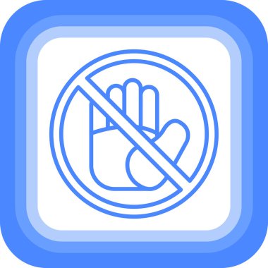 hiçbir iz yok. vektör çizim