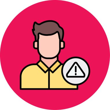 Bir insan simgesinin vektör illüstrasyonu