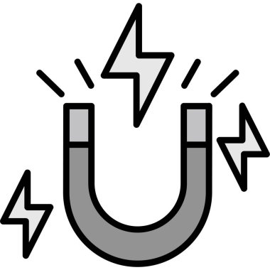 Elektrik kablosu simgesi. Web için kablo vektör simgelerinin özet çizimi