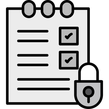 veri koruma simgesi ana hat biçiminde güvenli