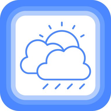 Bulut. Web simgesi basit tasarım