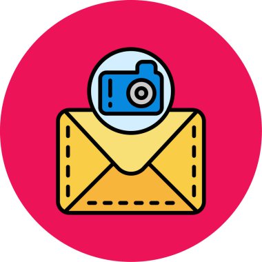 kamera simgesi vektör illüstrasyonu