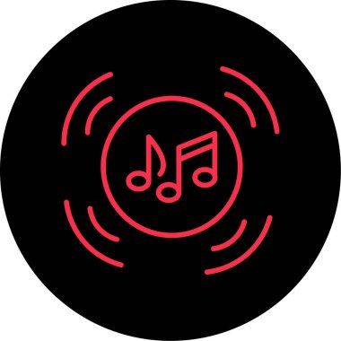 Müzik simgesinin vektör illüstrasyonu