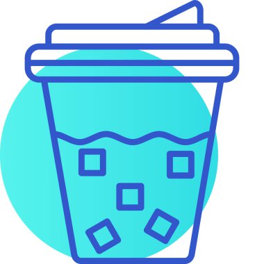 kahve fincanı simgesi, vektör illüstrasyonu