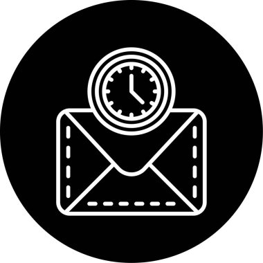 zarf e- posta simgesi, vektör illüstrasyonu