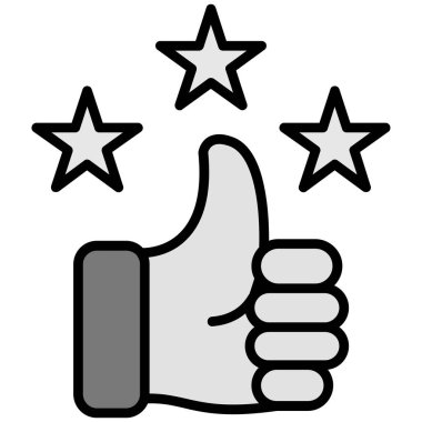 Geri bildirim derecelendirme müşteri simgesi