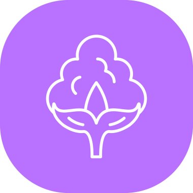 Çiçek simgesinin vektör illüstrasyonu