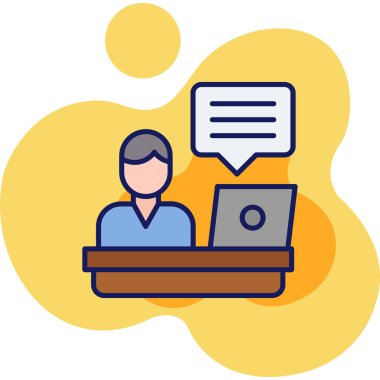 çağrı merkezi simgesi, vektör illüstrasyonu