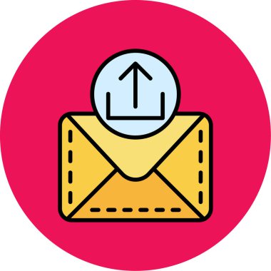 E-posta. Web simgesi basit illüstrasyon