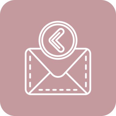 E- posta modern simgesinin vektör illüstrasyonu