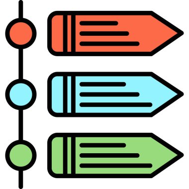 Oklar. Web simgesi basit illüstrasyon