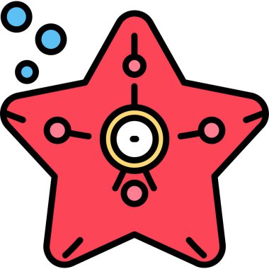 Yıldız. Web simgesi basit illüstrasyon