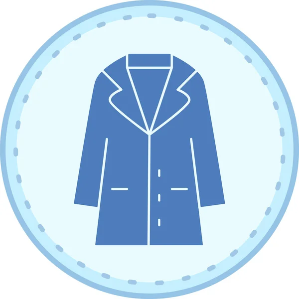 ceket simgesi, vektör illüstrasyonu basit tasarım