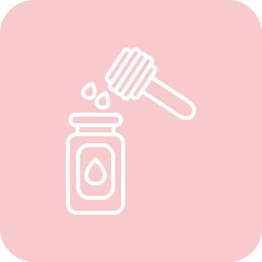 Modern b 'nin vektör illüstrasyonu şişe simgesinden yoksun