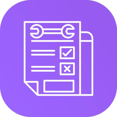 kontrol listesi simgesi, vektör illüstrasyonu