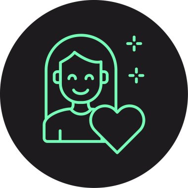 Aşk simgesinin vektör illüstrasyonu