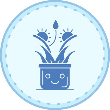 bitki simgesi, vektör illüstrasyonu