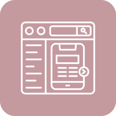 Web simgesi vektör illüstrasyonu