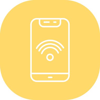 mobil wifi vektör simge tasarımı