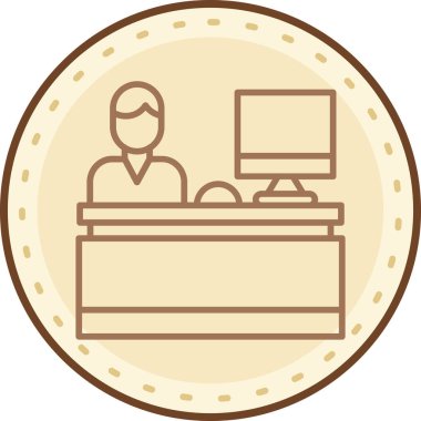 İnsan simgesinin vektör illüstrasyonu