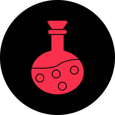 Kırmızı şarap şişesinin vektör çizimi