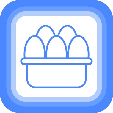 Yumurta. Web simgesi basit illüstrasyon