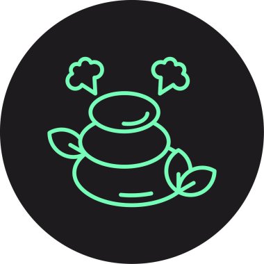 Benzersiz Mantar Vektör Kabartma Simgesi