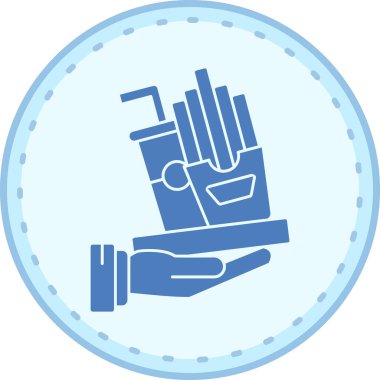 Gıda simgesinin vektör illüstrasyonu