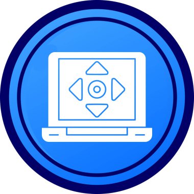 Bilgisayar ekranı. Basit resimleme