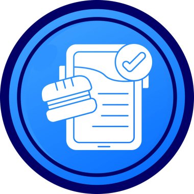 Kontrol listesi simgesi vektör illüstrasyonu