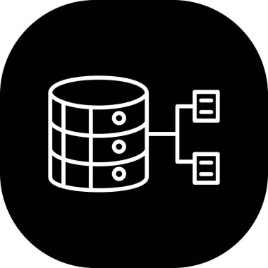 veri analiz glifleri düz vektör simgesi