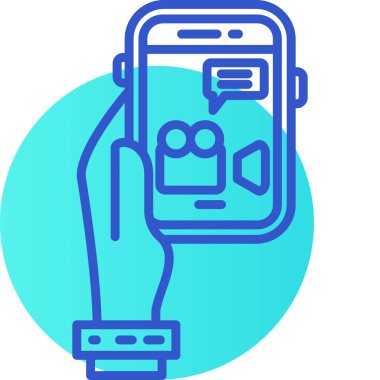 vektör cep telefonu ico