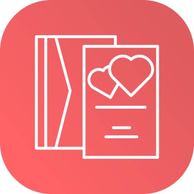 Modern aşk simgesinin vektör çizimi