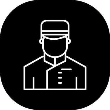 Bir insan simgesinin vektör illüstrasyonu