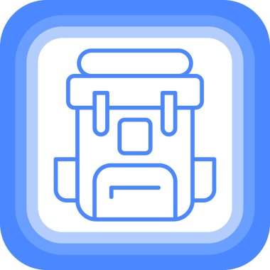 Çanta. Web simgesi basit illüstrasyon