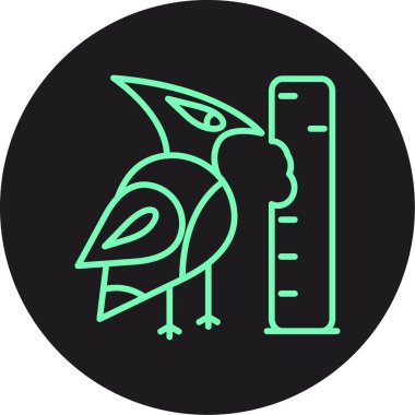 Baykuş simgesi, vektör illüstrasyonu