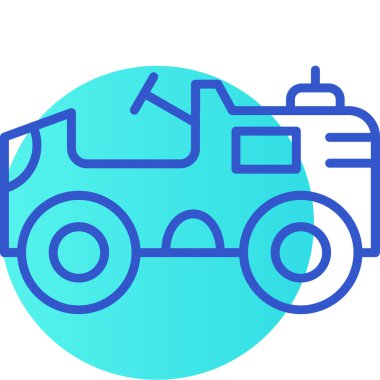 - Araba. Web simgesi basit illüstrasyon