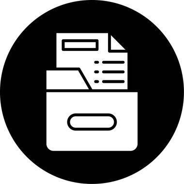 Belge simgesinin vektör illüstrasyonu