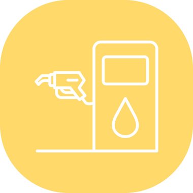 yakıt vektör simgesi modern simgesi