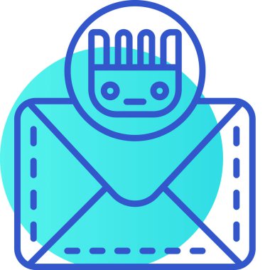 posta simgesi, modern vektör illüstrasyon tasarımı