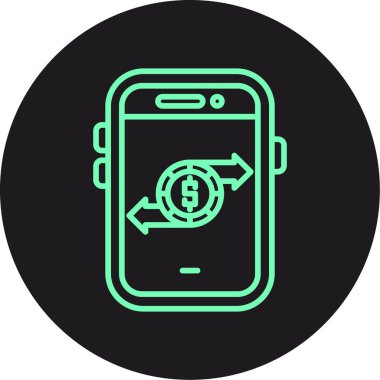 Vektör akıllı telefon simgesi illüstrasyonu