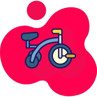 Bisiklet. Web simgesi basit illüstrasyon