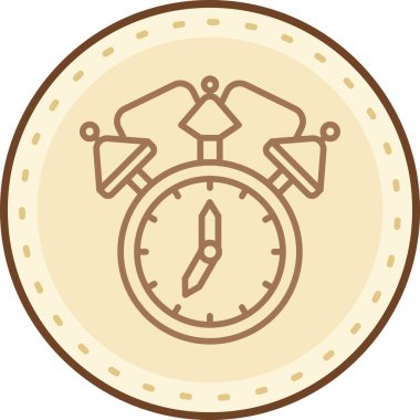 Saat. Web simgesi basit tasarım