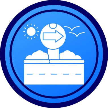 Güneş. Web simgesi basit illüstrasyon