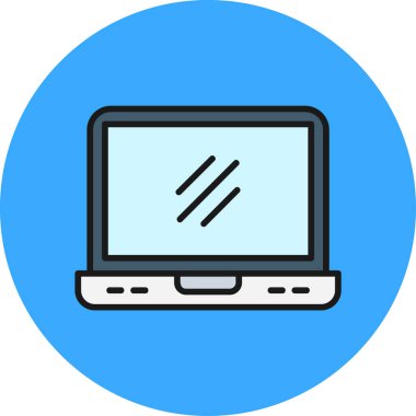 Bilgisayar. Web simgesi basit illüstrasyon