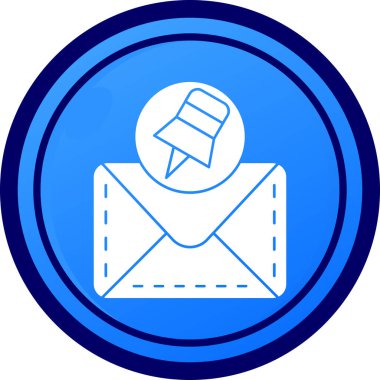 E-posta. Web simgesi basit tasarım