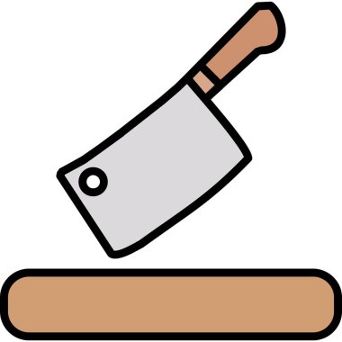 Bıçak. Web simgesi basit illüstrasyon