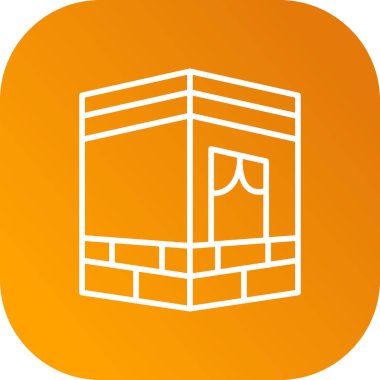 Mimari düz vektör simgesi