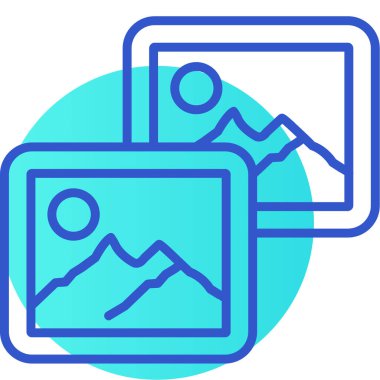 fotoğraf simgesi, vektör illüstrasyonu basit tasarım