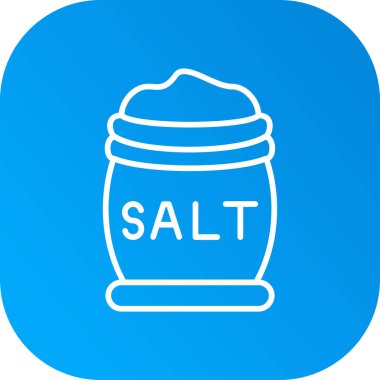 Moda biçimi izole edilmiş arkaplanda tuz simgesi